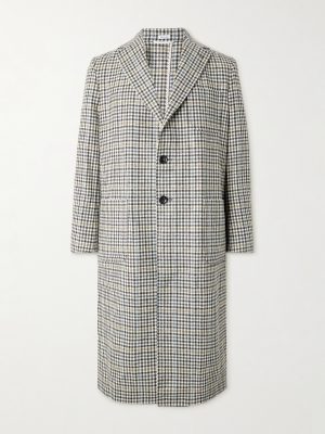 Checked Wool-Tweed Coat