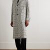 Checked Wool-Tweed Coat - OU Checked Wool-Tweed Coat - OU