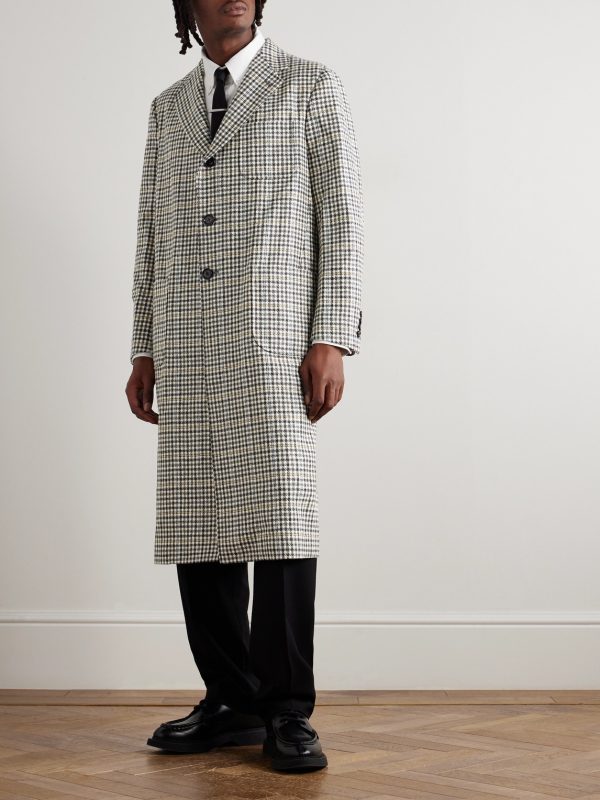 Checked Wool-Tweed Coat - OU Checked Wool-Tweed Coat - OU