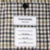 Unstructured Checked Houndstooth Wool-Tweed Blazer - E1 Unstructured Checked Houndstooth Wool-Tweed Blazer - E1