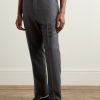 Slim-Fit Straight-Leg Pleated Wool Trousers - FR