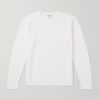 Jacquard-Trimmed Virgin Wool-Blend Sweater
