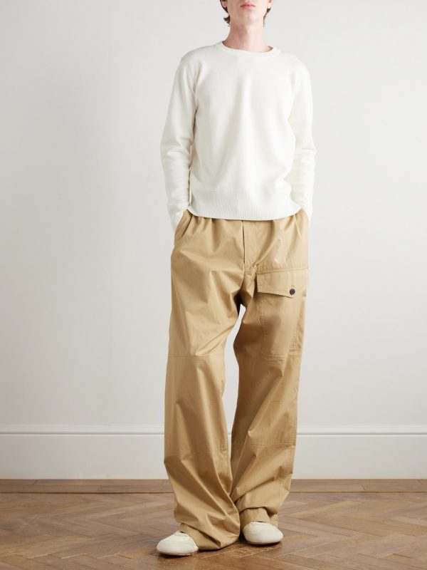 Jacquard-Trimmed Virgin Wool-Blend Sweater - OU