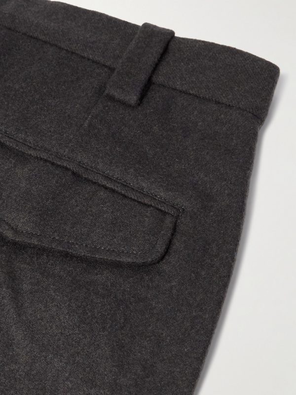 Renato Straight-Leg Pleated Wool-Blend Trousers - CU Renato Straight-Leg Pleated Wool-Blend Trousers - CU