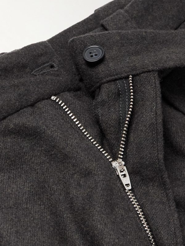 Renato Straight-Leg Pleated Wool-Blend Trousers - E1 Renato Straight-Leg Pleated Wool-Blend Trousers - E1