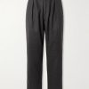 Renato Straight-Leg Pleated Wool-Blend Trousers Renato Straight-Leg Pleated Wool-Blend Trousers