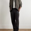 Renato Straight-Leg Pleated Wool-Blend Trousers - OU Renato Straight-Leg Pleated Wool-Blend Trousers - OU