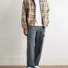 Duncan Straight-Leg Organic Cotton-Twill Trousers - OU Duncan Straight-Leg Organic Cotton-Twill Trousers - OU
