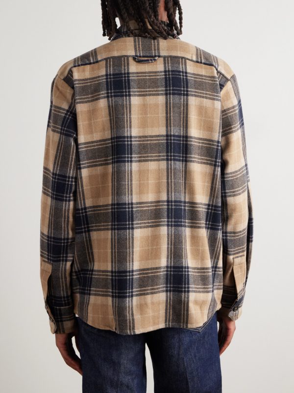 Bobby Oversized Checked Wool-Blend Flannel Overshirt - BK Bobby Oversized Checked Wool-Blend Flannel Overshirt - BK