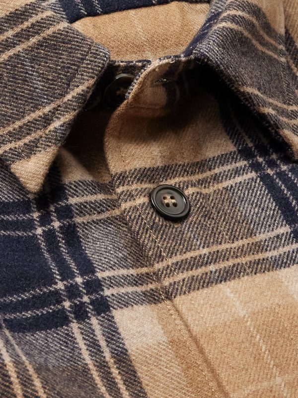 Bobby Oversized Checked Wool-Blend Flannel Overshirt - CU Bobby Oversized Checked Wool-Blend Flannel Overshirt - CU