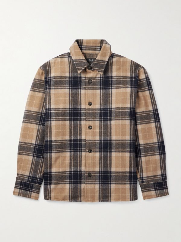 Bobby Oversized Checked Wool-Blend Flannel Overshirt Bobby Oversized Checked Wool-Blend Flannel Overshirt