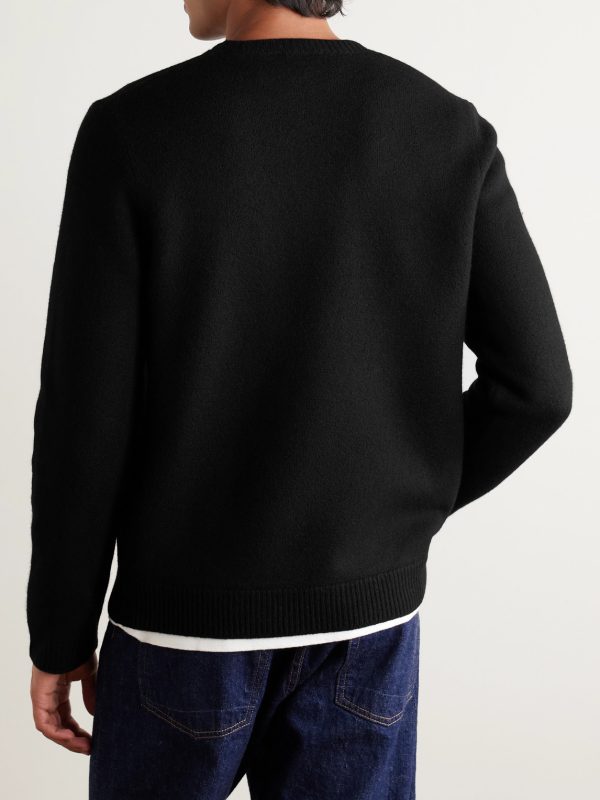 Edward Logo-Print Virgin Wool Sweater - BK