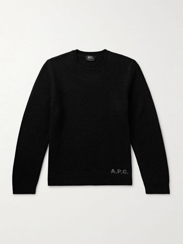 Edward Logo-Print Virgin Wool Sweater
