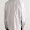 Mateo Button-Down Collar Pinstriped Organic Cotton Shirt - BK Mateo Button-Down Collar Pinstriped Organic Cotton Shirt - BK