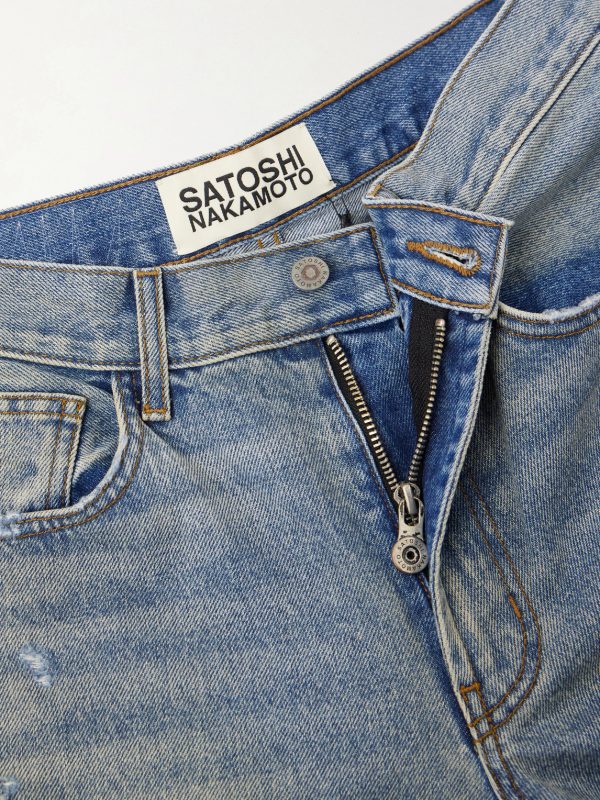 Blessed To Be Stressed Straight-Leg Distressed Jeans - CU