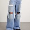 Blessed To Be Stressed Straight-Leg Distressed Jeans - FR