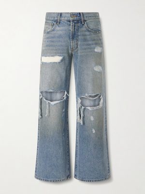 Blessed To Be Stressed Straight-Leg Distressed Jeans Blessed To Be Stressed Straight-Leg Distressed Jeans