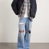 Blessed To Be Stressed Straight-Leg Distressed Jeans - OU