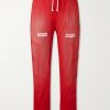 Straight-Leg Padded Printed Mesh Sweatpants Straight-Leg Padded Printed Mesh Sweatpants