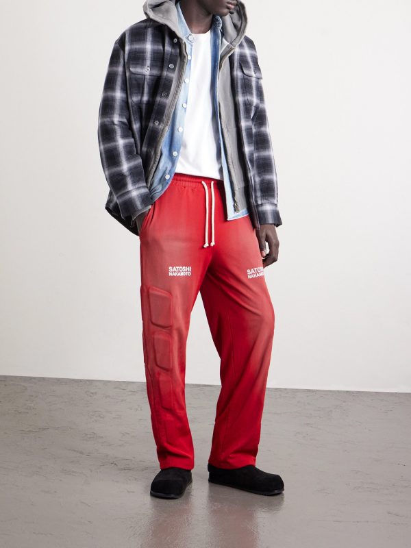 Straight-Leg Padded Printed Mesh Sweatpants - OU Straight-Leg Padded Printed Mesh Sweatpants - OU