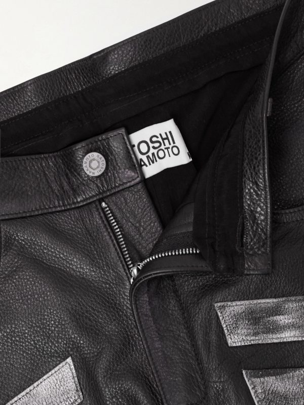 2.0 Moto Appliquéd Leather Trousers - E1 2.0 Moto Appliquéd Leather Trousers - E1