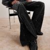 Enduro Straight-Leg Padded Paint-Splattered Jeans - CU Enduro Straight-Leg Padded Paint-Splattered Jeans - CU