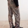 Enduro Straight-Leg Padded Camouflage-Print Jeans - BK