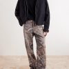 Enduro Straight-Leg Padded Camouflage-Print Jeans - OU