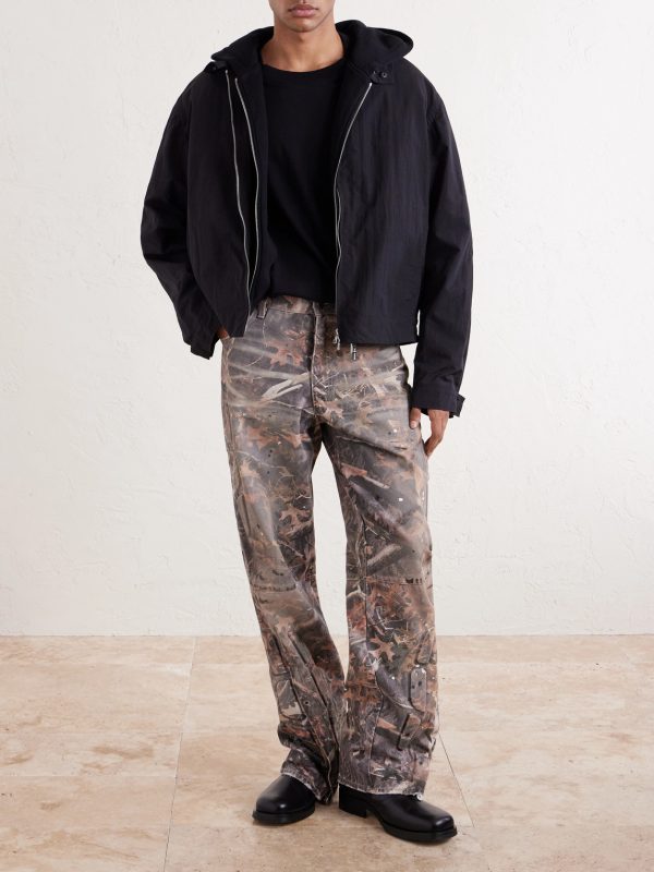 Enduro Straight-Leg Padded Camouflage-Print Jeans - OU
