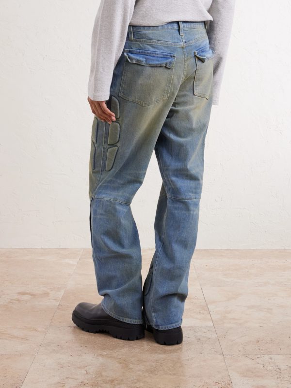 Enduro Straight-Leg Padded Jeans - BK Enduro Straight-Leg Padded Jeans - BK