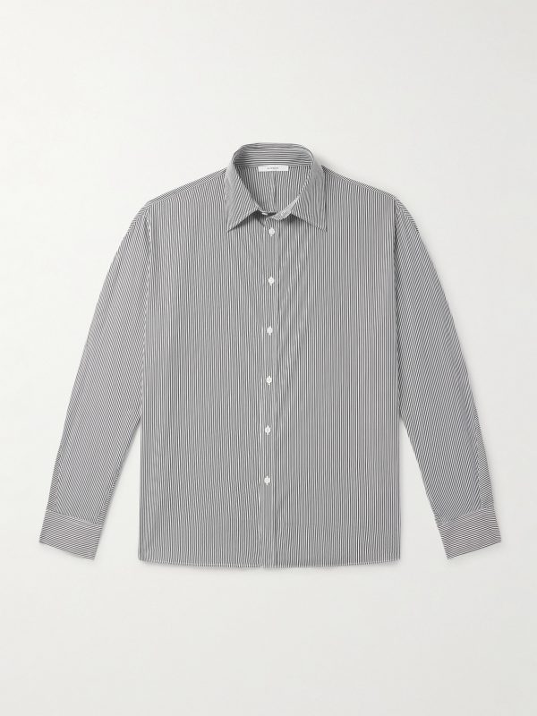Striped Cotton-Poplin Shirt Striped Cotton-Poplin Shirt