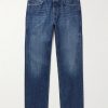 Logo-Embroidered Straight-Leg Jeans Logo-Embroidered Straight-Leg Jeans
