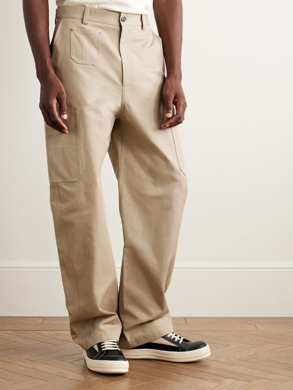 Wide-Leg Cotton-Canvas Cargo Trousers - FR Wide-Leg Cotton-Canvas Cargo Trousers - FR