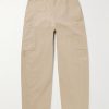 Wide-Leg Cotton-Canvas Cargo Trousers Wide-Leg Cotton-Canvas Cargo Trousers