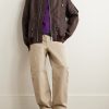 Wide-Leg Cotton-Canvas Cargo Trousers - OU Wide-Leg Cotton-Canvas Cargo Trousers - OU