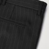 Straight-Leg Pinstriped Wool-Twill Trousers - CU