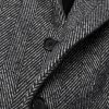 Herringbone Wool-Blend Coat - CU