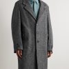 Herringbone Wool-Blend Coat - FR