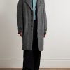 Herringbone Wool-Blend Coat - OU