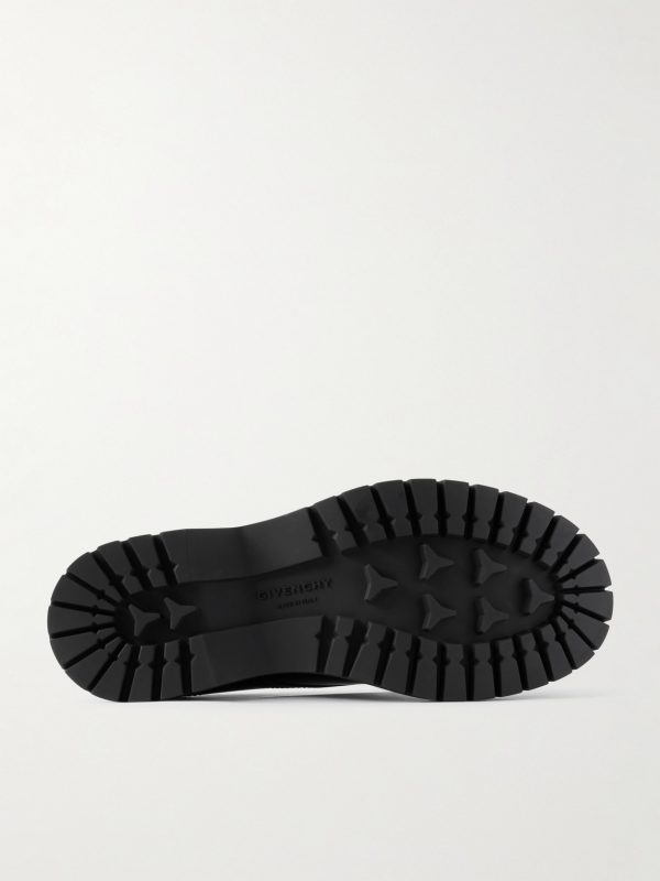 Logo-Detailed Leather Derby Shoes - E1