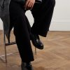 Logo-Detailed Leather Derby Shoes - OU