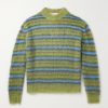 Striped Mohair-Blend Sweater Striped Mohair-Blend Sweater