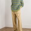 Striped Mohair-Blend Sweater - OU Striped Mohair-Blend Sweater - OU