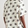 Wolves Convertible-Collar Printed Satin-Twill Shirt - BK
