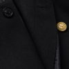 Double-Breasted Embellished Wool and Cashmere-Blend Coat - CU Double-Breasted Embellished Wool and Cashmere-Blend Coat - CU