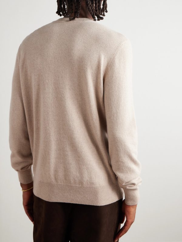 Button-Embellished Recycled Cashmere and Wool-Blend Sweater - BK Button-Embellished Recycled Cashmere and Wool-Blend Sweater - BK