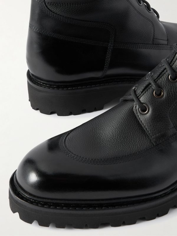 Peak Panelled Leather Boots - CU Peak Panelled Leather Boots - CU