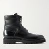 Peak Panelled Leather Boots Peak Panelled Leather Boots