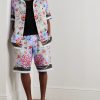 Camp-Collar Printed Linen Shirt - OU Camp-Collar Printed Linen Shirt - OU