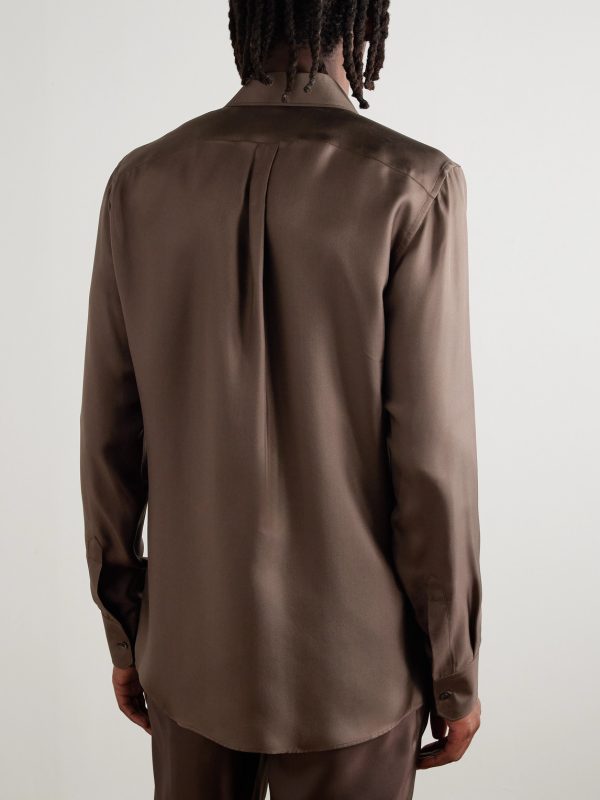 Martini Silk-Twill Shirt - BK Martini Silk-Twill Shirt - BK